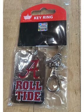Alabama Crimson Tide Roll Tide Metal Keychain NCAA Fan Accessory
